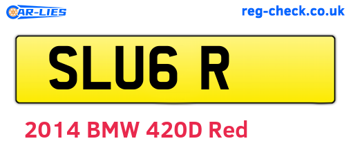 SLU6R are the vehicle registration plates.