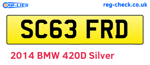 SC63FRD are the vehicle registration plates.