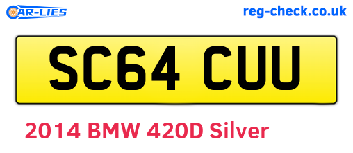 SC64CUU are the vehicle registration plates.