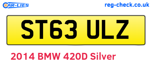 ST63ULZ are the vehicle registration plates.