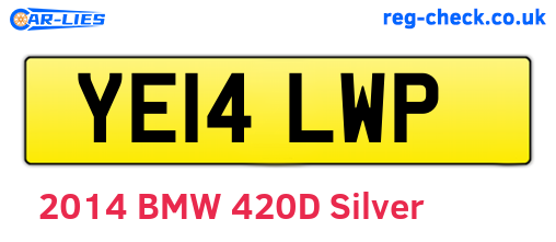 YE14LWP are the vehicle registration plates.