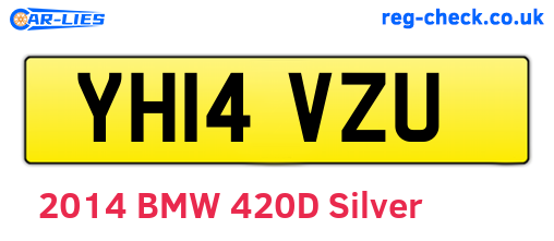 YH14VZU are the vehicle registration plates.