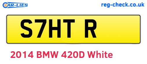 S7HTR are the vehicle registration plates.