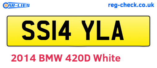 SS14YLA are the vehicle registration plates.