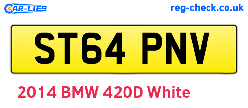 ST64PNV are the vehicle registration plates.