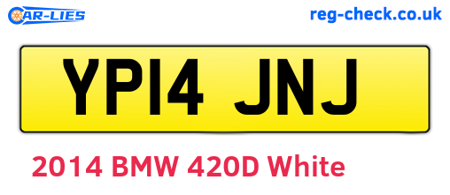YP14JNJ are the vehicle registration plates.