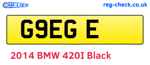 G9EGE are the vehicle registration plates.