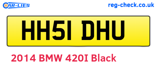HH51DHU are the vehicle registration plates.
