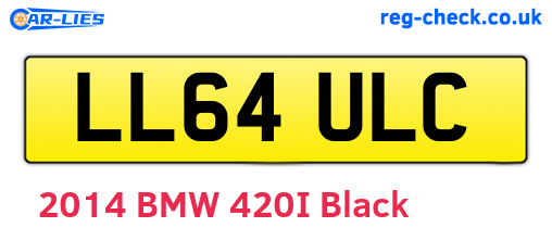 LL64ULC are the vehicle registration plates.