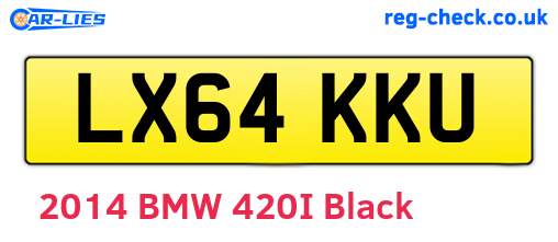 LX64KKU are the vehicle registration plates.