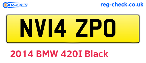 NV14ZPO are the vehicle registration plates.