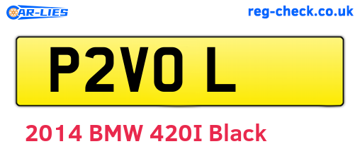 P2VOL are the vehicle registration plates.