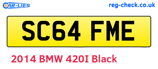 SC64FME are the vehicle registration plates.