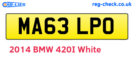 MA63LPO are the vehicle registration plates.