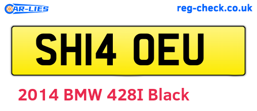 SH14OEU are the vehicle registration plates.
