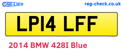 LP14LFF are the vehicle registration plates.