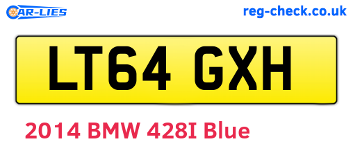 LT64GXH are the vehicle registration plates.