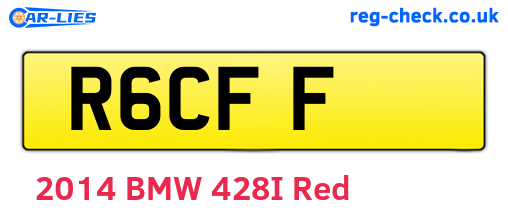 R6CFF are the vehicle registration plates.