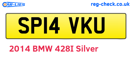 SP14VKU are the vehicle registration plates.