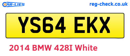 YS64EKX are the vehicle registration plates.