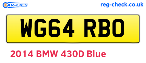 WG64RBO are the vehicle registration plates.