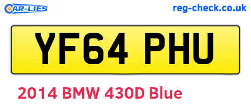 YF64PHU are the vehicle registration plates.