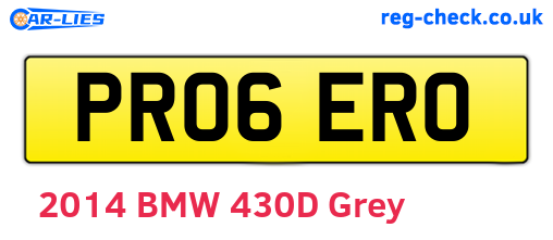 PR06ERO are the vehicle registration plates.