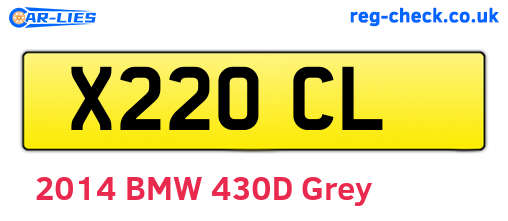 X22OCL are the vehicle registration plates.
