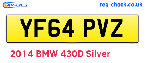 YF64PVZ are the vehicle registration plates.