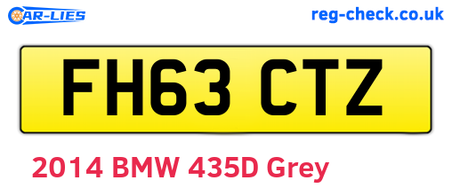 FH63CTZ are the vehicle registration plates.