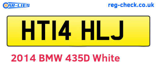 HT14HLJ are the vehicle registration plates.