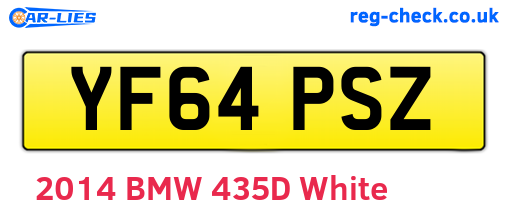 YF64PSZ are the vehicle registration plates.