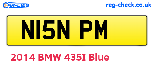 N15NPM are the vehicle registration plates.