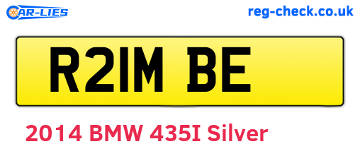 R21MBE are the vehicle registration plates.