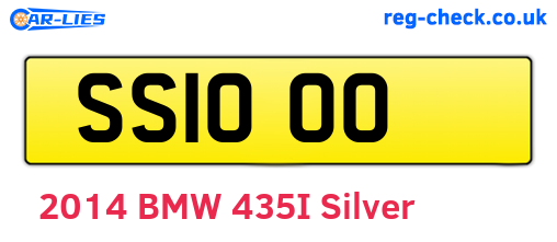 SS1000 are the vehicle registration plates.