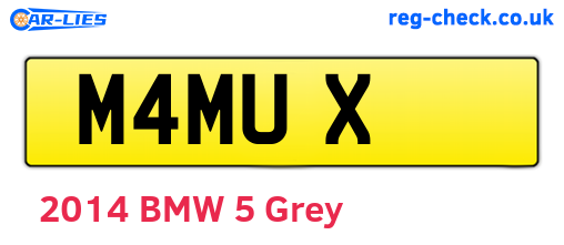 M4MUX are the vehicle registration plates.