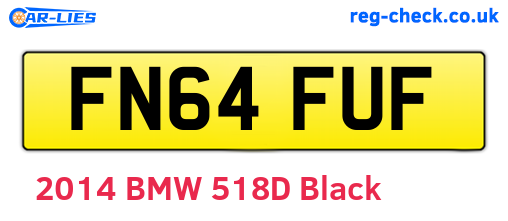 FN64FUF are the vehicle registration plates.