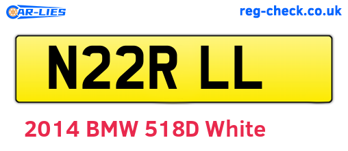 N22RLL are the vehicle registration plates.