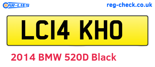 LC14KHO are the vehicle registration plates.