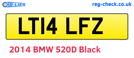LT14LFZ are the vehicle registration plates.