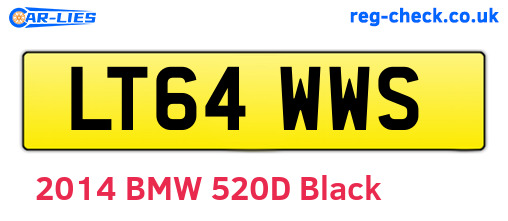 LT64WWS are the vehicle registration plates.