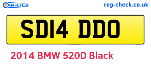 SD14DDO are the vehicle registration plates.