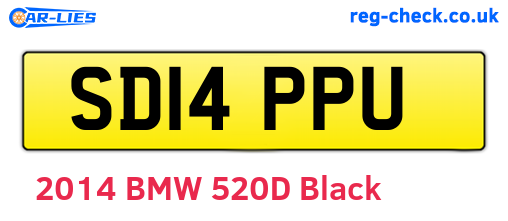 SD14PPU are the vehicle registration plates.