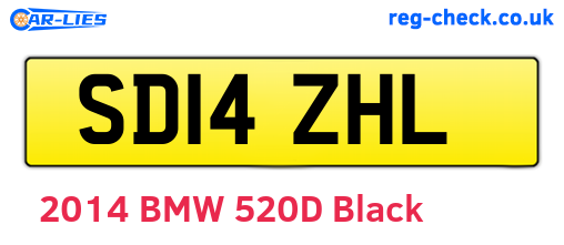 SD14ZHL are the vehicle registration plates.