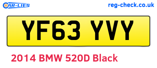 YF63YVY are the vehicle registration plates.