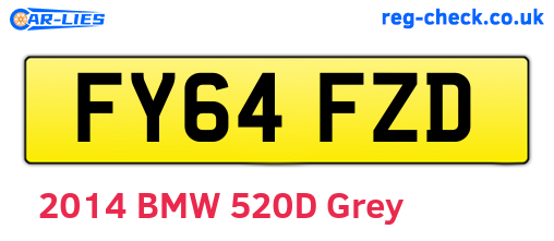 FY64FZD are the vehicle registration plates.
