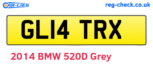 GL14TRX are the vehicle registration plates.