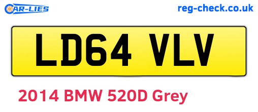LD64VLV are the vehicle registration plates.