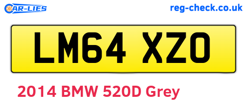 LM64XZO are the vehicle registration plates.