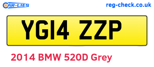 YG14ZZP are the vehicle registration plates.